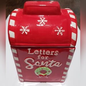 Letter to Santa Cookie Jar